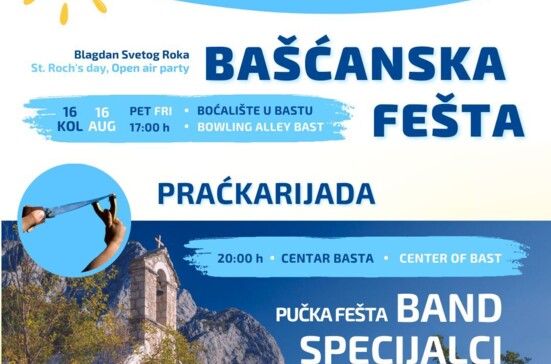 St.Roch day - open air party in Bast