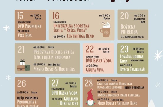Božić u Baškoj Vodi
