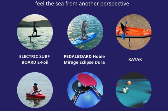RENT an electric surf board, pedalboard, kayak, jet ski for kids, table tennis & billiard - LEVEL UP